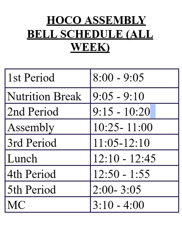 schedule